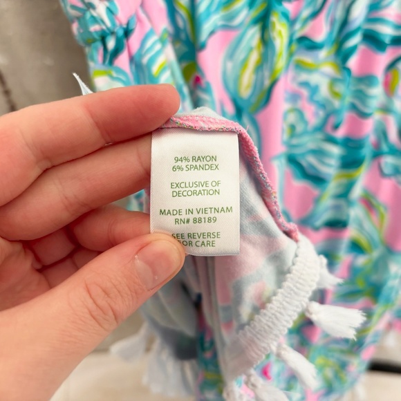 Lilly Pulitzer Jarrett Romper in Off the Scales - Picture 5 of 5